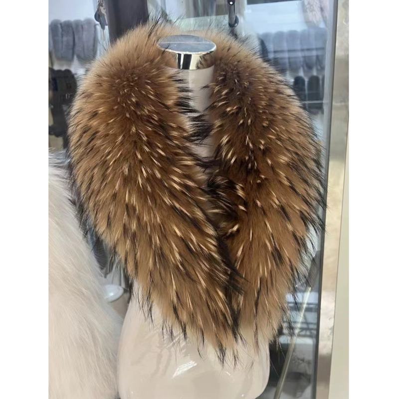 Winter Clothing Pk - 라쿤 퍼 칼라 여성 겨울 퍼
