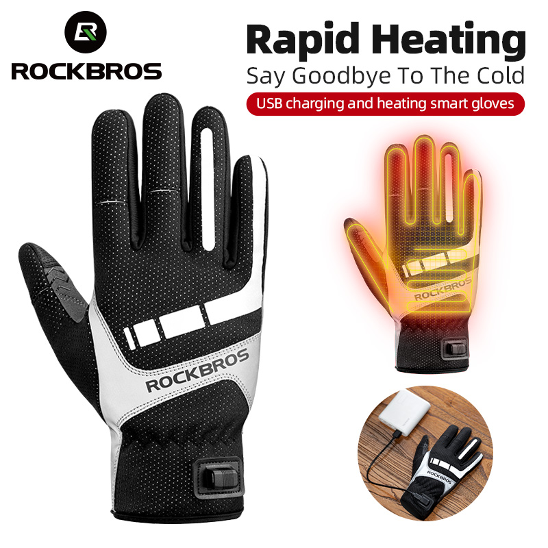 ROCKBROS 가열 겨울 장갑 사이클링 장갑 USB  - Heated Gloves Electric 리뷰 및 가격